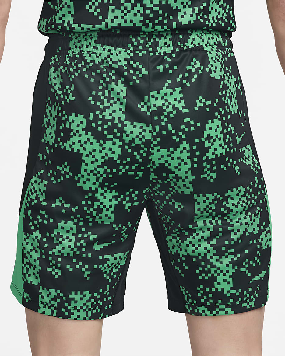 Green fashion nike football shorts